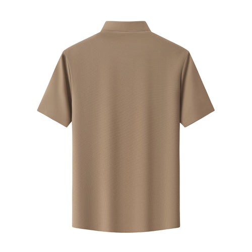 PS801-Stealth Zip Performance Shirt-BRICK – view 1