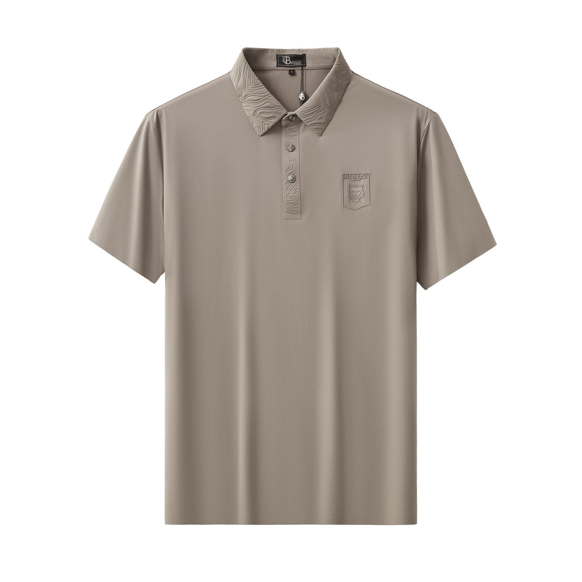 PS810-Embossed Crest Performance Polo-KHAKI – BAROCCO wholesale polo shirts