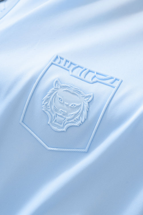 PS810-Embossed Crest Performance Polo-SKY BLUE – view 6
