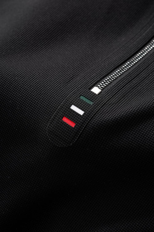 PS812-Ventura Zip Performance Polo-BLACK – view 6