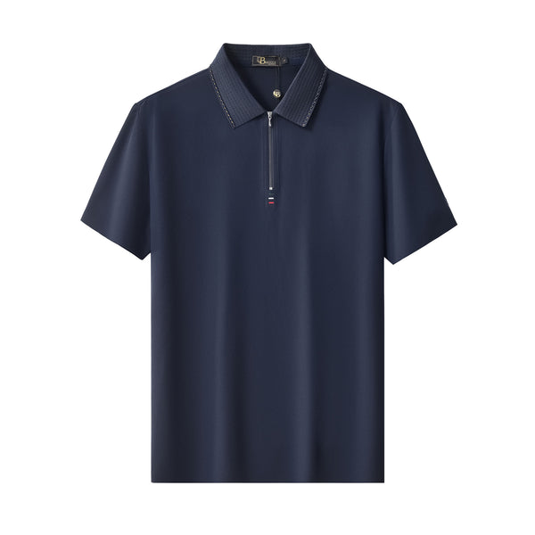 PS812-Ventura Zip Performance Polo-NAVY