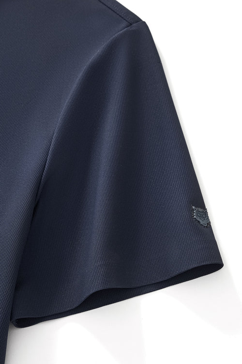 PS812-Ventura Zip Performance Polo-NAVY – view 4