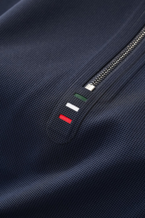 PS812-Ventura Zip Performance Polo-NAVY – view 6
