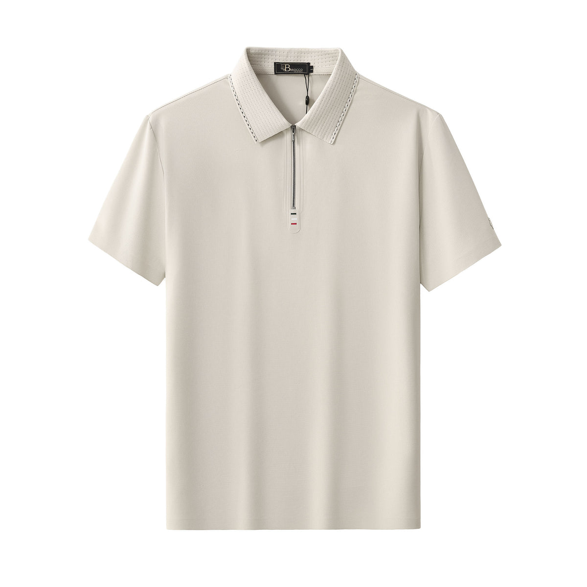 PS812-Ventura Zip Performance Polo-SAND – BAROCCO wholesale polo shirts