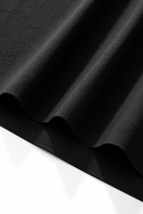 PS814-Seamless Linear Texture Polo-BLACK – view 7