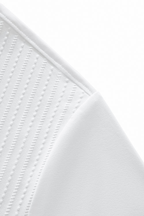PS814-Seamless Linear Texture Polo-WHITE – view 3