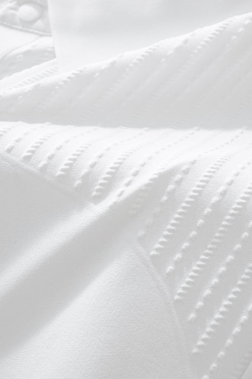 PS814-Seamless Linear Texture Polo-WHITE – view 6