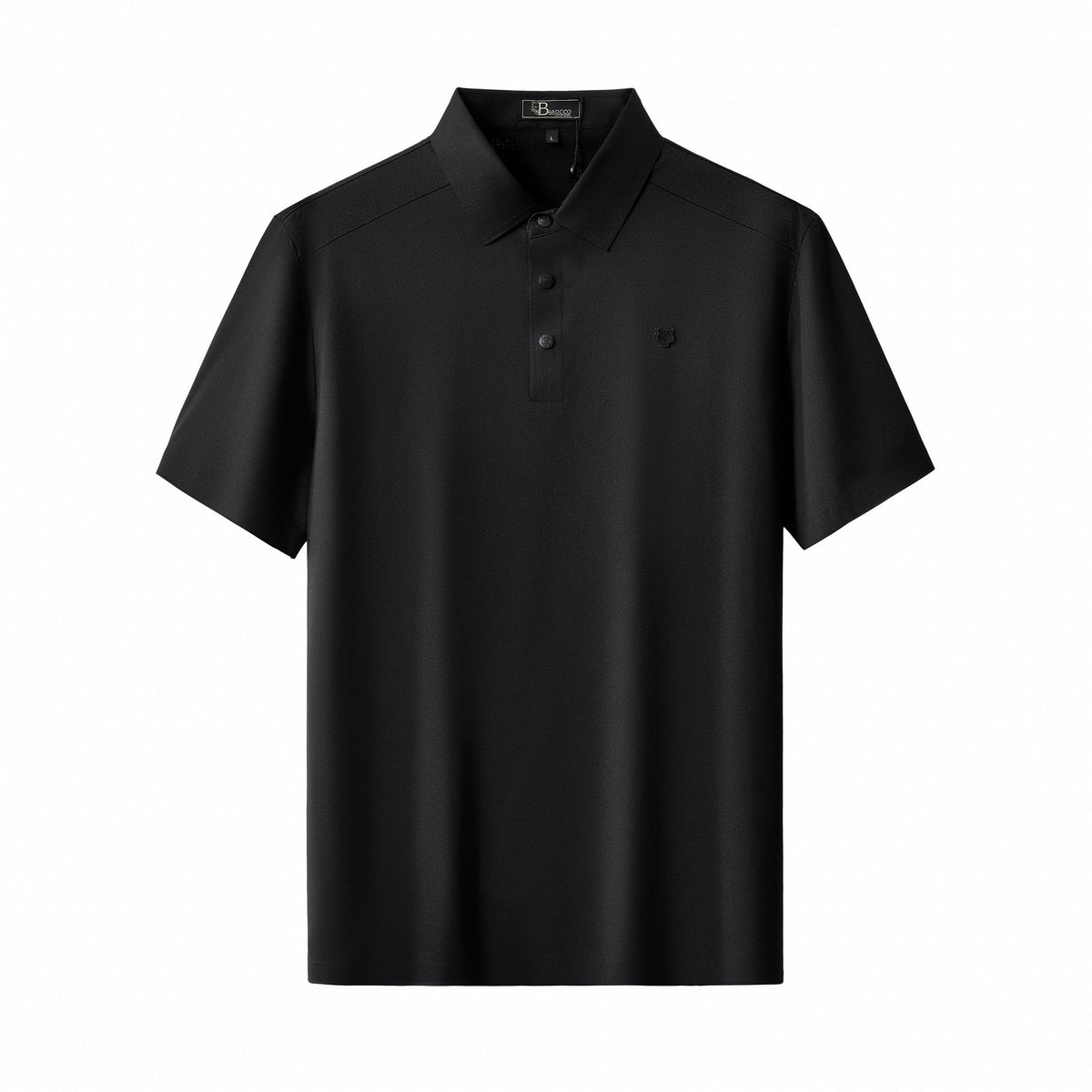 PS816-Perforated Shoulder Performance Polo-BLACK – BAROCCO wholesale polo shirts