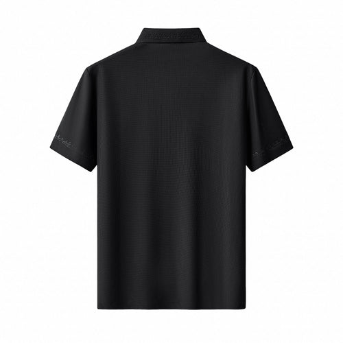 Polo con ribete ornamentado - NEGRO – view 2