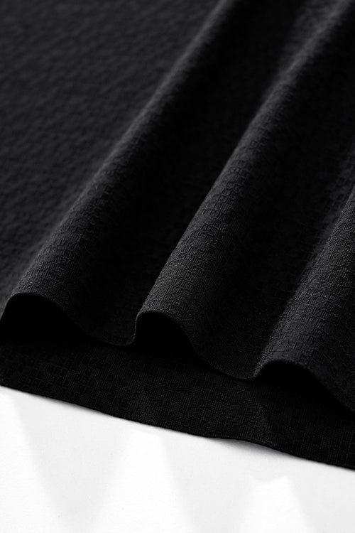 PSL2000-Seamless Mosaic Texture Polo-BLACK – view 7