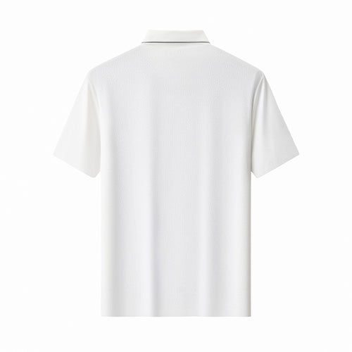 PSL2000-Seamless Mosaic Texture Polo-WHITE – view 1