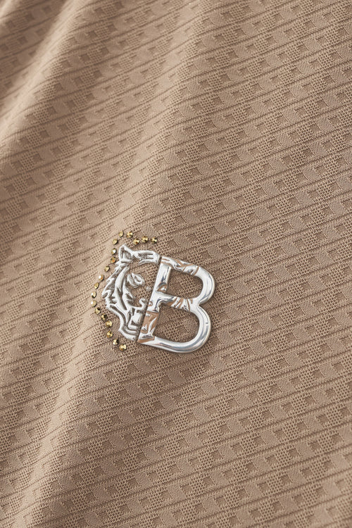 PSL2001-Seamless Horizon Zip Polo-KHAKI – view 5