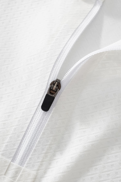 PSL2001-Seamless Horizon Zip Polo-WHITE – view 6