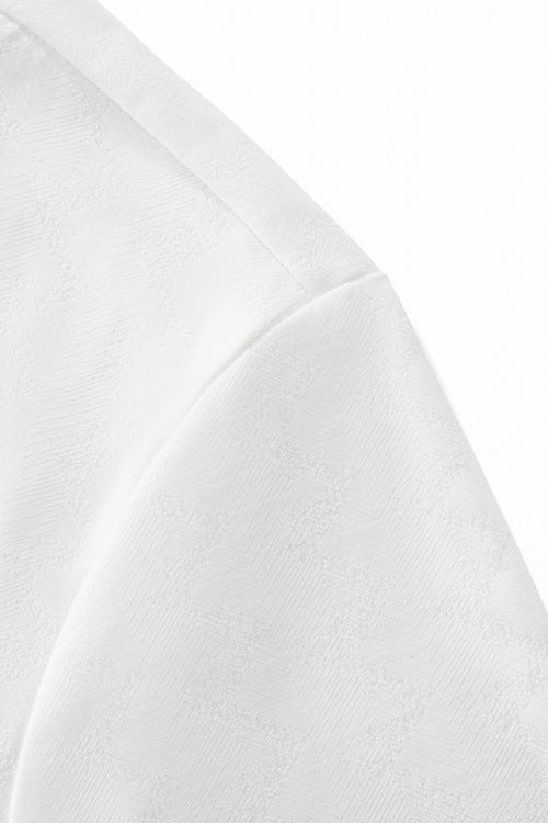 PSL2002-Seamless Chevron Texture Polo-WHITE – view 3