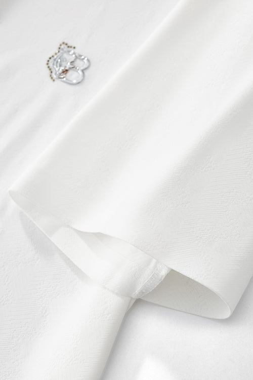 PSL2002-Seamless Chevron Texture Polo-WHITE – view 4