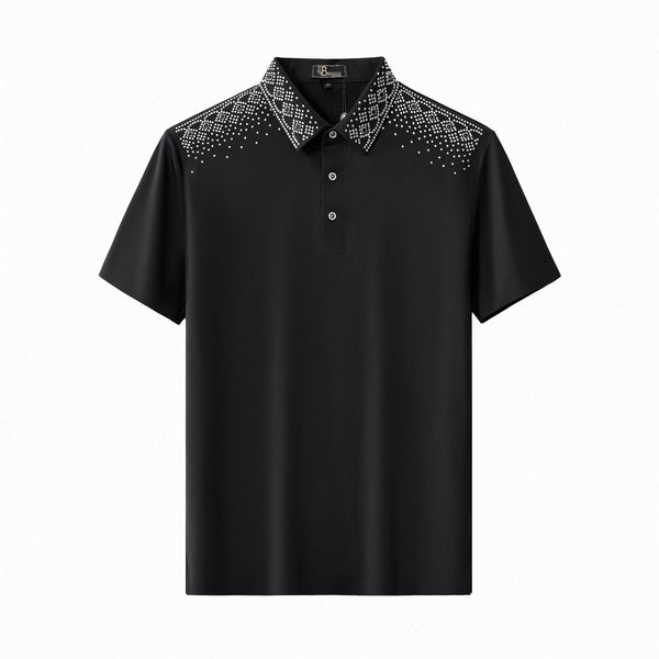 PSR200-Lustre Trim Polo-BLKSL