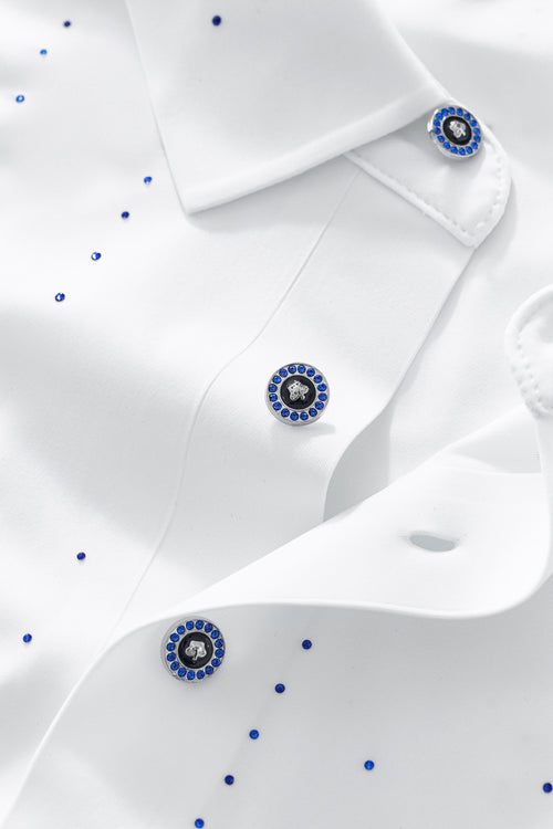 PSR203-Midnight Crystal Cascade Polo-WHITE/ROYAL – view 5