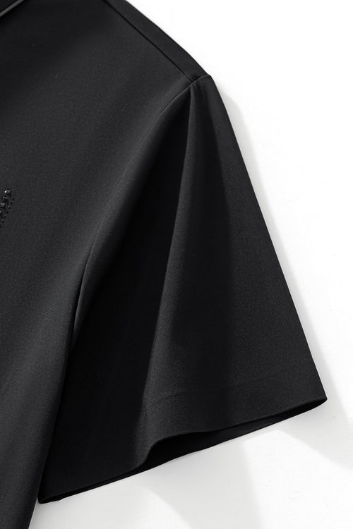PSR204-Regal Crystal Pocket Polo-BLACK/BLACK – view 4