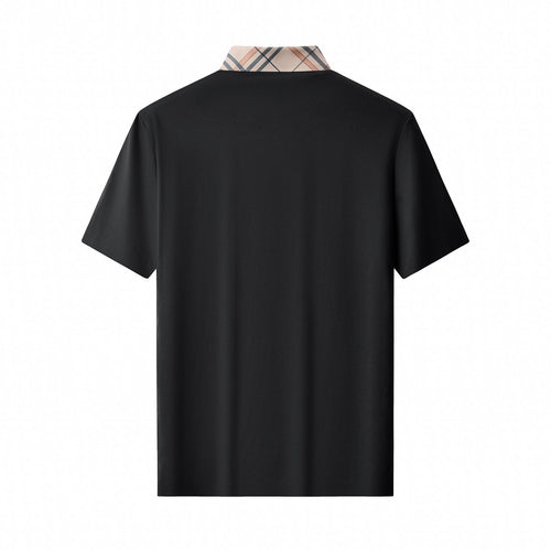 PSR205-Regal Plaid Crystal Performance Polo-BLACK/BLACK – view 1