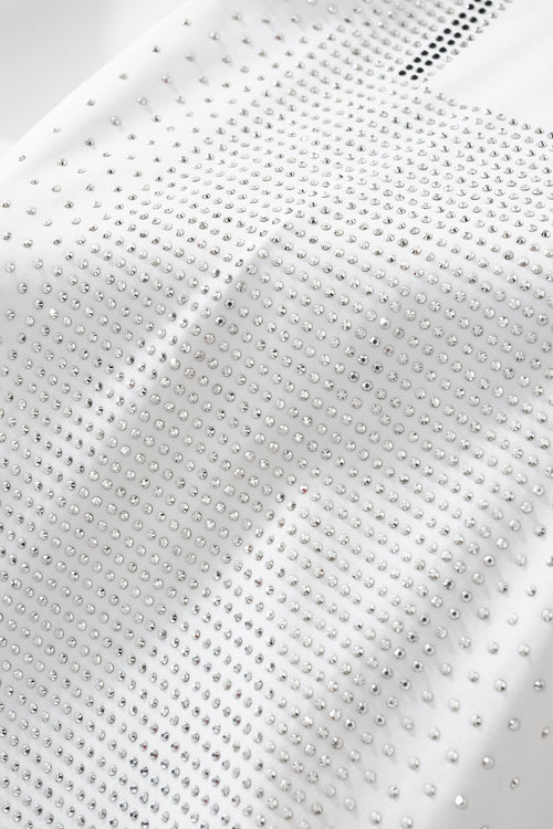 PSR205-Regal Plaid Crystal Performance Polo-WHITE/SILVER – view 7