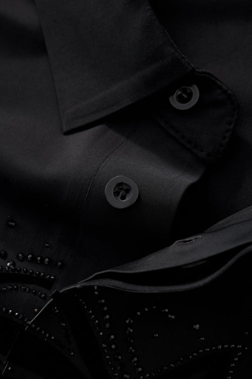 PSR206-Imperial Stallion Crystal Polo-BLACK/BLACK – view 4