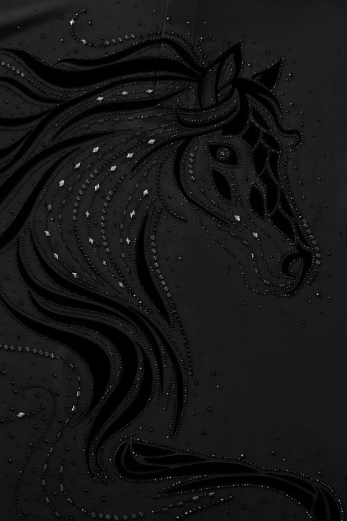 PSR206-Imperial Stallion Crystal Polo-BLACK/BLACK – view 5