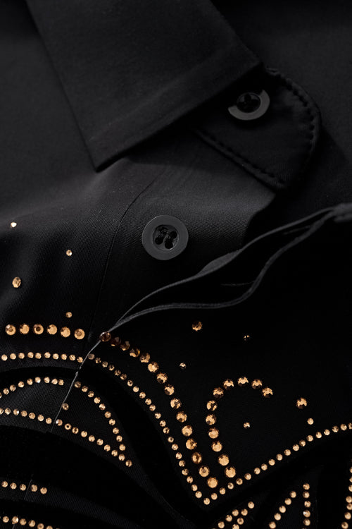 PSR206-Imperial Stallion Crystal Polo-BLACK/GOLD – view 4