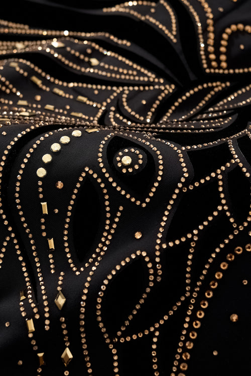 PSR206-Imperial Stallion Crystal Polo-BLACK/GOLD – view 6