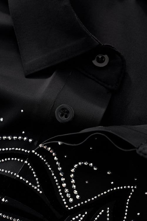PSR206-Imperial Stallion Crystal Polo-BLACK/SILVER – view 4