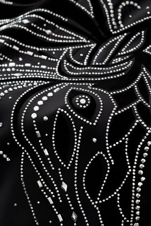 PSR206-Imperial Stallion Crystal Polo-BLACK/SILVER – view 6