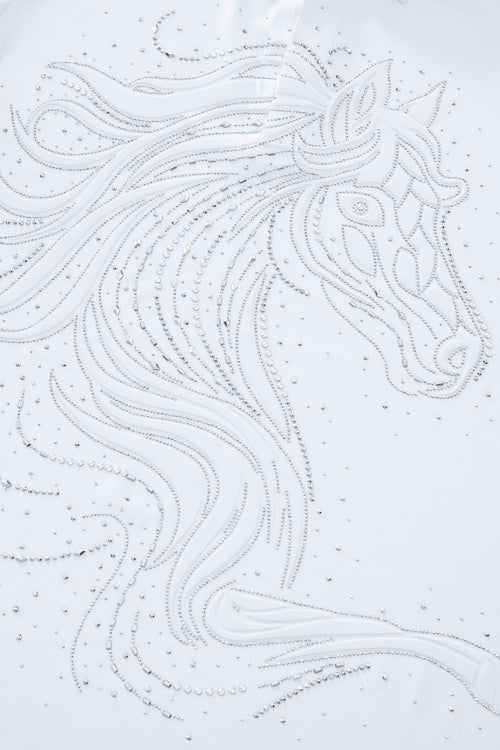 PSR206-Imperial Stallion Crystal Polo-WHITE/SILVER – view 5