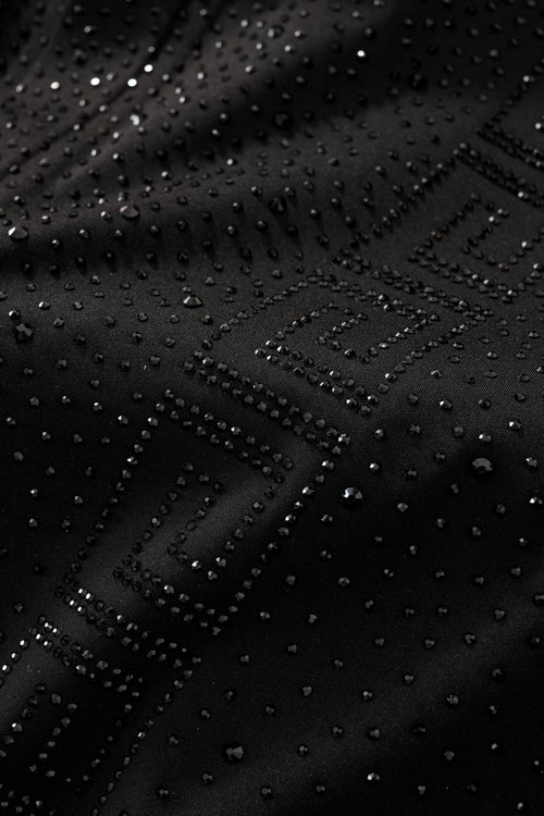 PSR207-Royal Key Crystal Polo-BLACK/BLACK – view 5