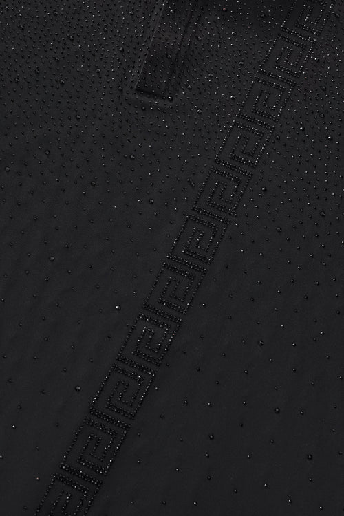 PSR207-Royal Key Crystal Polo-BLACK/BLACK – view 6
