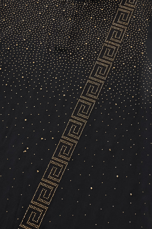 PSR207-Royal Key Crystal Polo-BLACK/GOLD – view 6