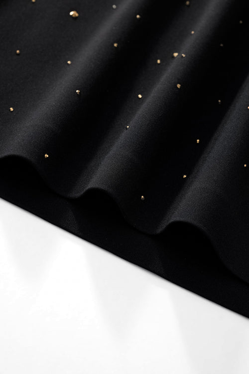 PSR207-Royal Key Crystal Polo-BLACK/GOLD – view 7