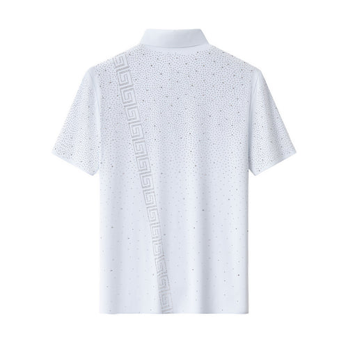 PSR207-Royal Key Crystal Polo-WHITE/SILVER – view 1