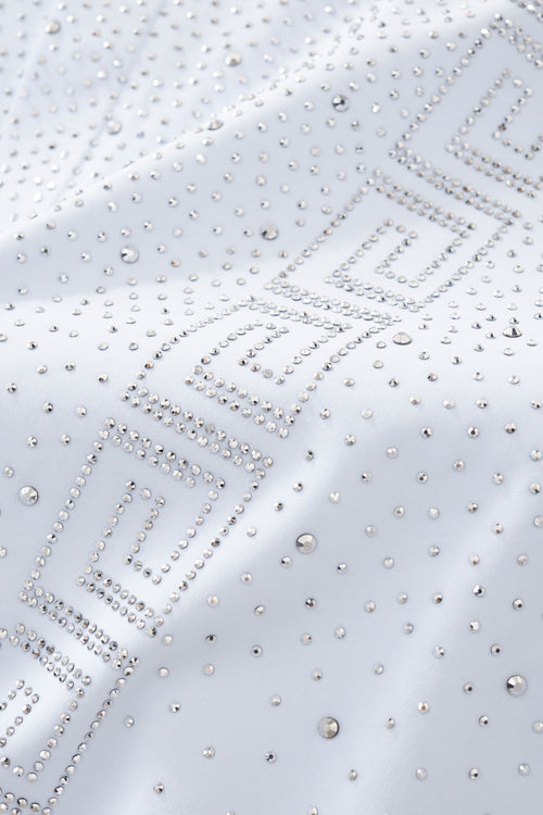 PSR207-Royal Key Crystal Polo-WHITE/SILVER – view 6