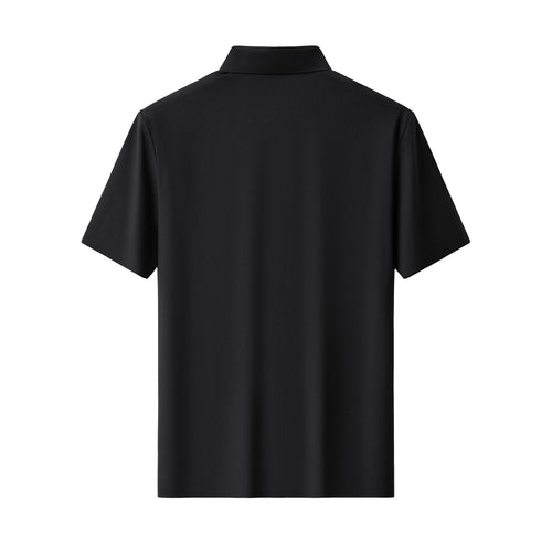PSR208-Phantom Tiger Crystal Polo-BLACK/GOLD – view 1