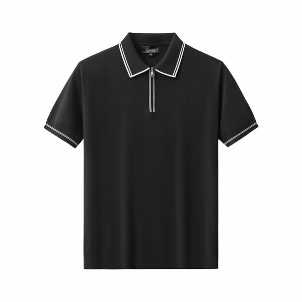 Polo con cremallera Urban Pulse - NEGRO