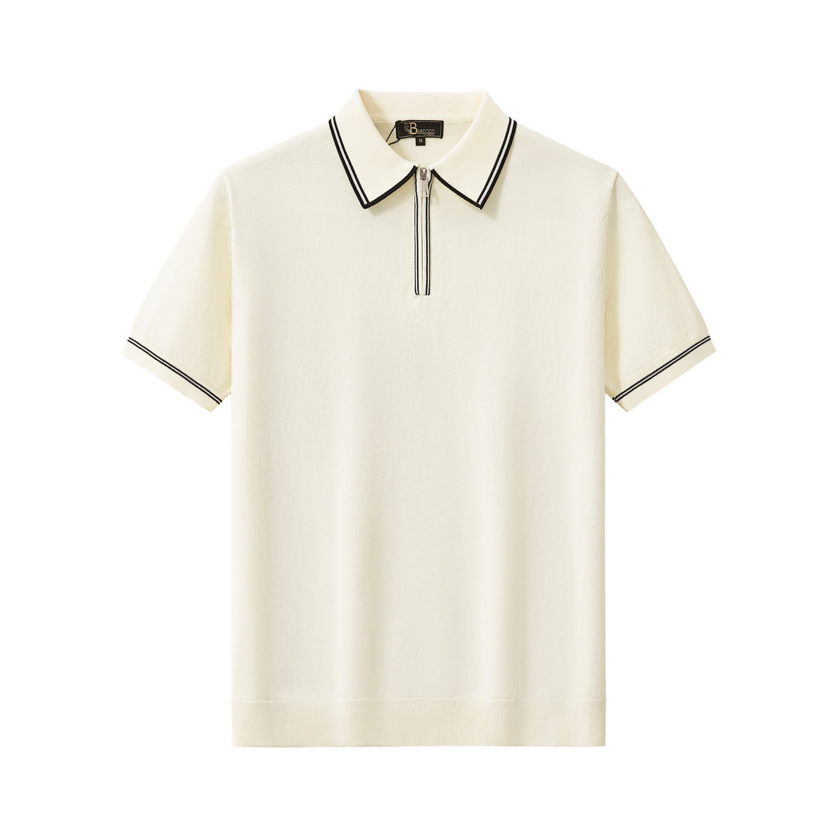PSS609 - Urban Pulse Zip Polo-IVORY – BAROCCO wholesale polo shirts