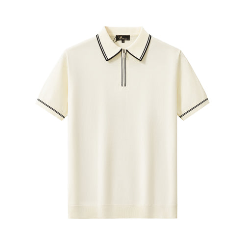 Polo con cremallera Urban Pulse - MARFIL