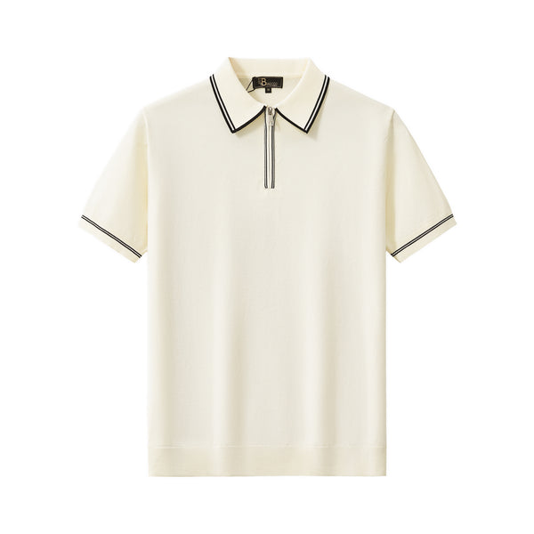 Polo con cremallera Urban Pulse - MARFIL