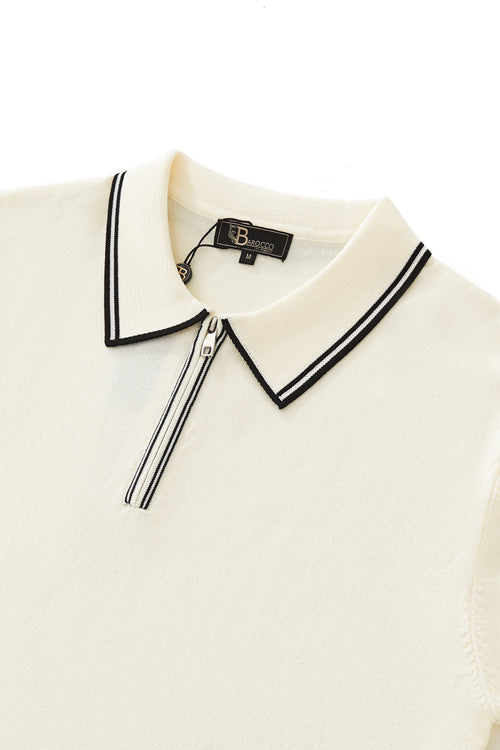PSS609 - Urban Pulse Zip Polo-IVORY – view 2