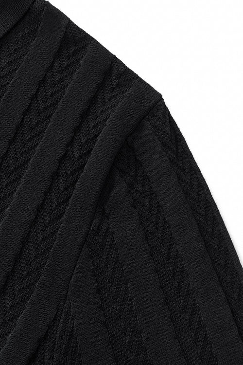 PSS613 - MetroLine Button Polo-BLACK – view 3