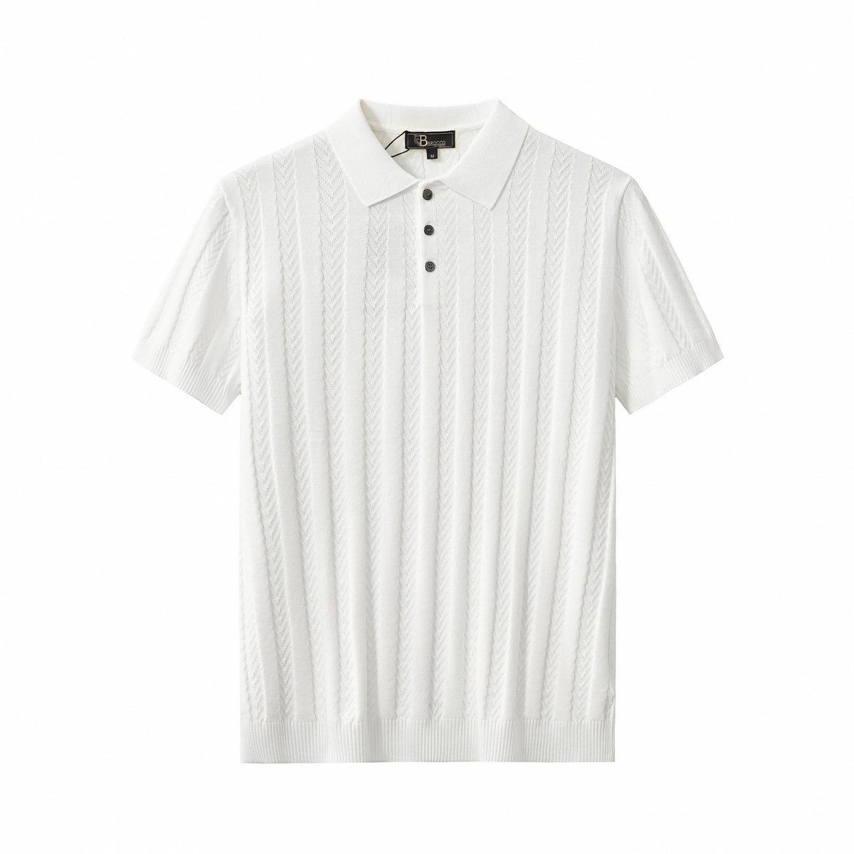 PSS613 - MetroLine Button Polo-WHITE – BAROCCO wholesale polo shirts