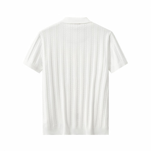 PSS613 - MetroLine Button Polo-WHITE – view 1