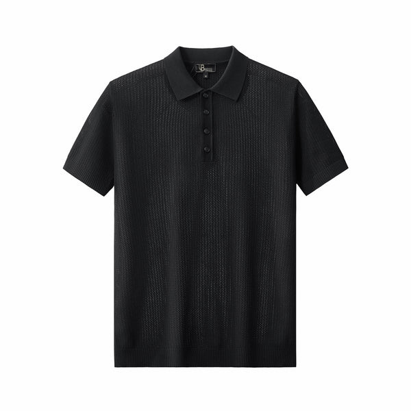 Polo de malla AirFlex - NEGRO