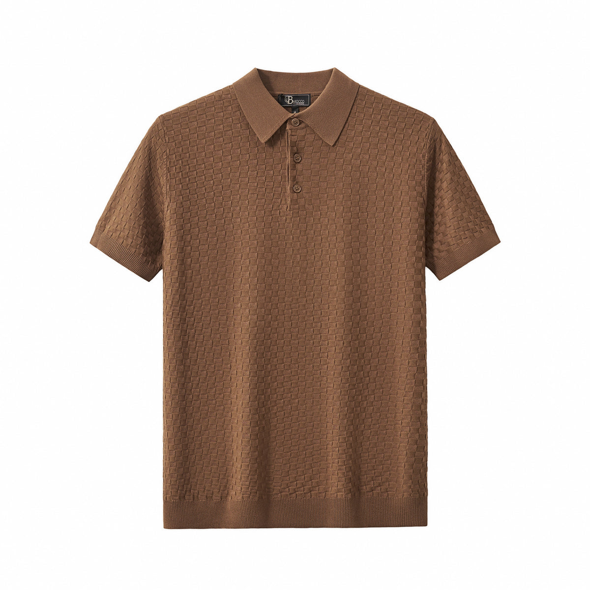 PSS616 - PrimeKnit Button Polo-COFFEE – BAROCCO wholesale polo shirts