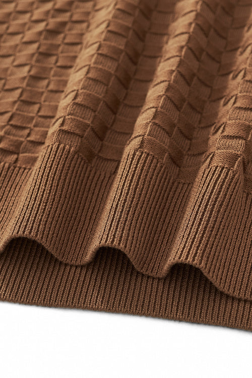 PSS616 - PrimeKnit Button Polo-COFFEE – view 5