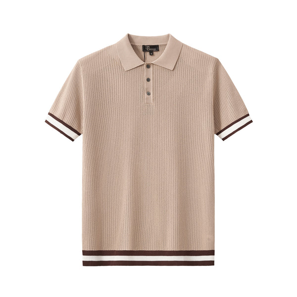 Polo de malla EdgeTrim - CAQUI